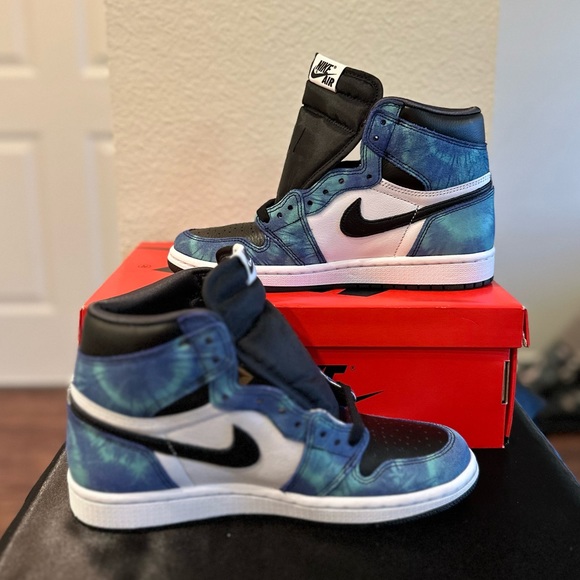 Jordan 1 High OG Tie Dye Women’s Size 7 - Picture 8 of 15